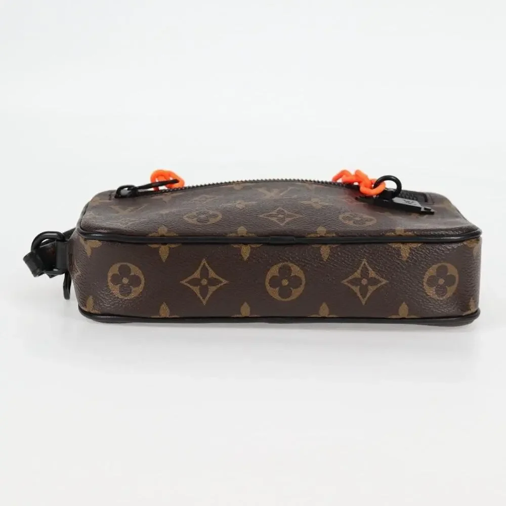 Louis Vuitton Monogram Solar Powered Ray Pochette Volga Clutch Bag Brown